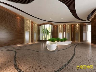 地面不鋪瓷磚直接做水磨石，三天不拖地都行，